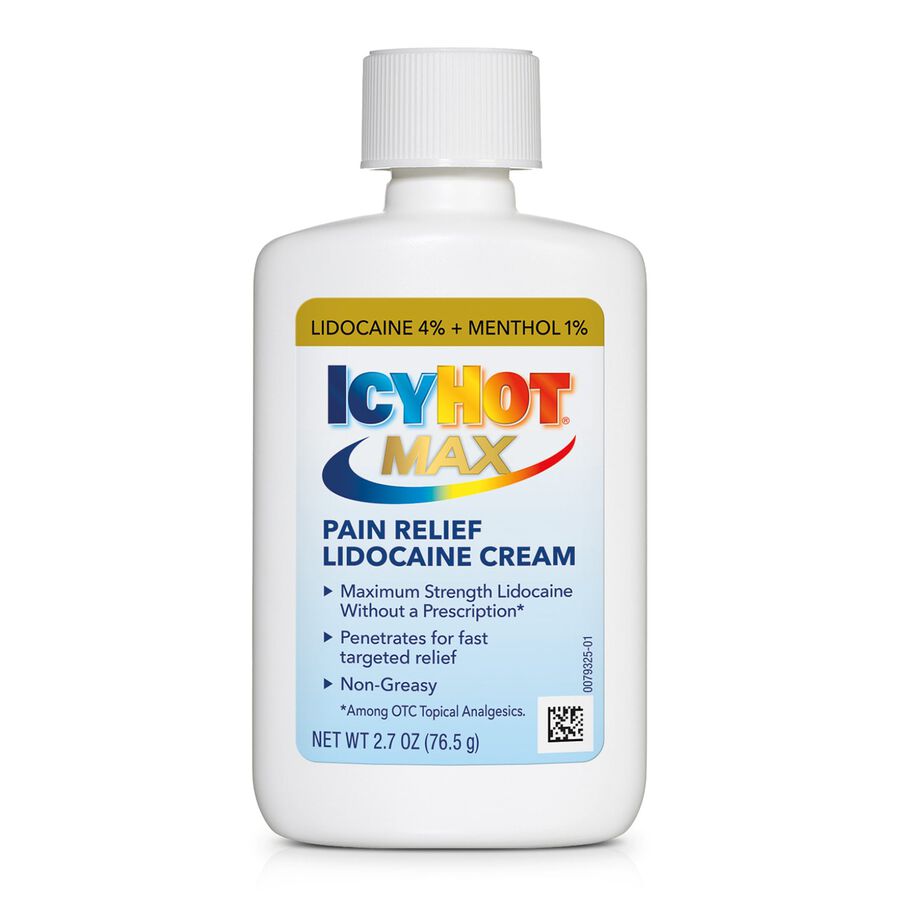 Icy Hot Max Cream With Lidocaine + Menthol, 2.7 oz